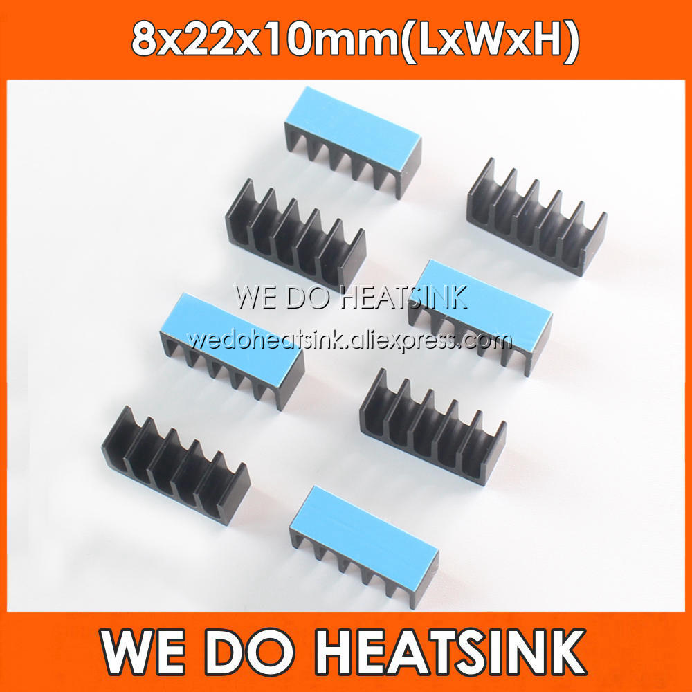 Raspberry Pi Water Cooling Kit - WE DO HEATSINK 8x22x10mm Aluminum Black