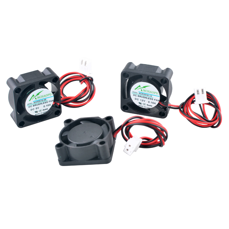 Raspberry Pi Water Cooling Kit - ANCHAOPU 2.5cm 25mm Fan 25x25x10mm DC5V/12V/24V