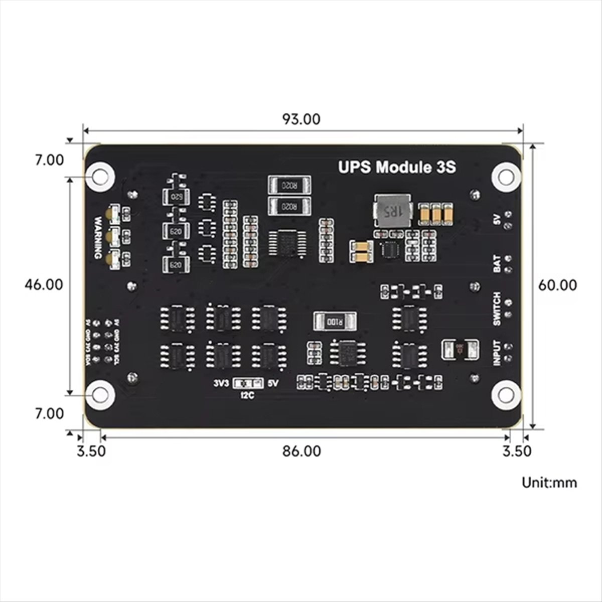 Raspberry Pi Uninterrupted Power Supply Ups 18650 - Persevering- For Raspberry Pi 5 UPS