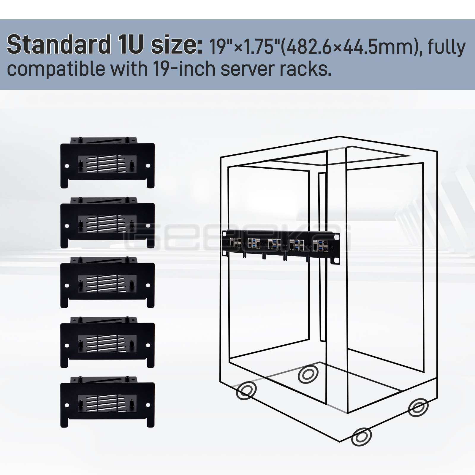 1U Rack Mount for Raspberry Pi - Raspberry Pi Rackmount 1U 19 Inch review and price