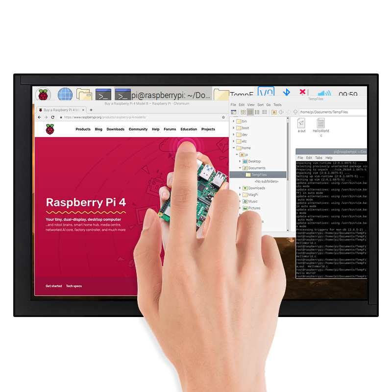 10.1 Inch Raspberry Pi 4B Touc - Raspberry Pi 10.1 Inch Capacitive Touch Screen Ips review and price