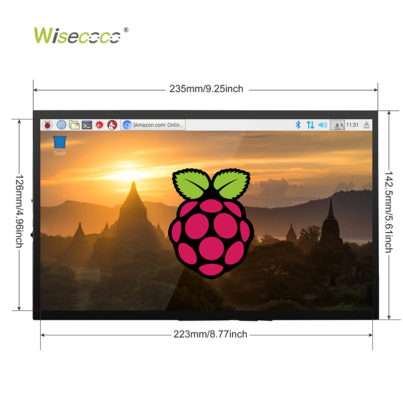 5 7 10.1 Inch 1024*600 HD Ips  - Raspberry Pi 10.1 Inch Capacitive Touch Screen Ips review and price
