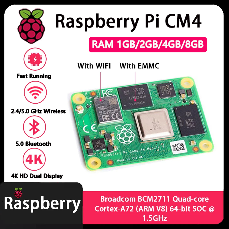 Raspberry Pi CM4 1GB/2GB/4GB/8 - Raspberry Pi Compute Module 4 8Gb 32Gb Emmc review and price